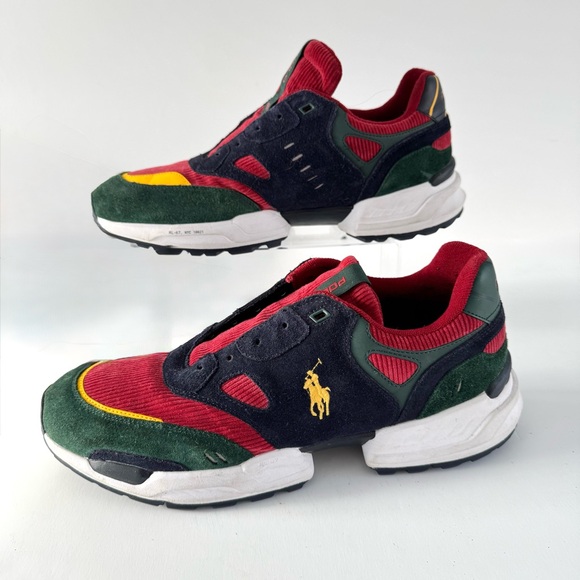 POLO RALPH LAUREN Men's Jogger Suede & Corduroy Sneaker - Picture 1 of 4